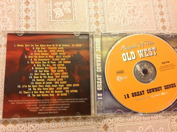 Legends of the Old West. CD.