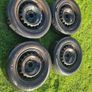 Set of 4 Steel Wheels (with hubcaps) 5x114.3 Image 2