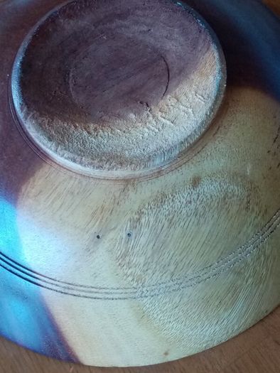 Wood turning bowl, display