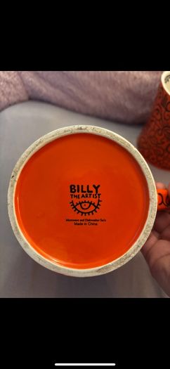 A Pair of Billy the Artist Together as One Mugs