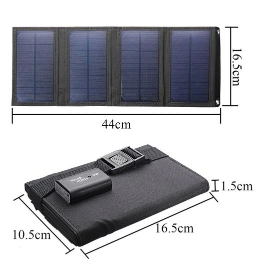 2022New Solar Panel 20W Camping Equipment Portable Solar Chargers Waterproof Camping Supplies Survival Gadgets