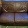 Natuzzi full grain leather 2 seater sofa Image 6