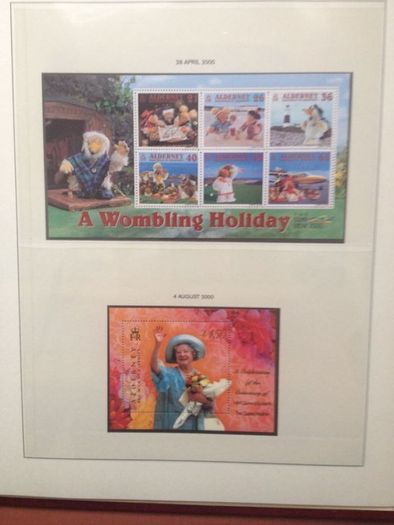 Alderney 1983-2001 Mint Never Hinged Stamp Collection in Lindner Album
