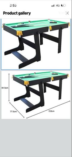 folding pool table