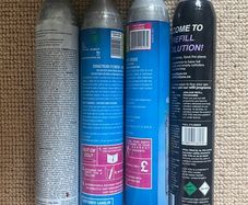 Empty soda stream canisters