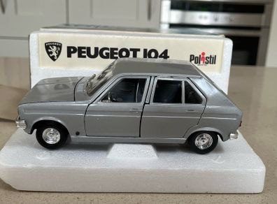 Peugeot 104 Scale 1/25 Polistil Year 1974 Very Rare