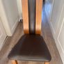 6 solid oak dining chairs Image 2