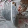 grey teddy fleece shoes from green treat Image 2