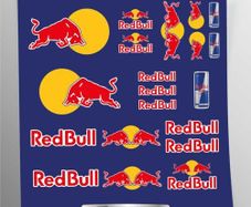 Red Bull Motorcycle Motorbike Stickers Moto Bike Windshield Fairing Fender Fuel Tank Helmets Body Accessories Decals