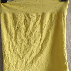 Yellow tube crop top with rhinestones fits 6/8/10 or white worn once