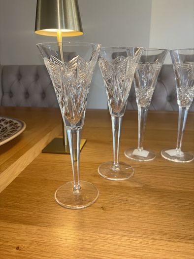 Complete Set of 8 Waterford Crystal Millenium Toasting Flutes