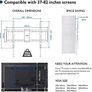 TV Wall Bracket for Most 37-82 Inch LED LCD Plasma Flat Curved TVs, Tilt TV Wall Mount with Max. VESA 600x400mm, Up to 60kg, Bubble Level, 1.8m HDMI Cable and Cable Ties included (FREE POSTAGE) Image 4