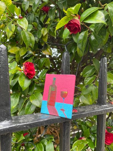 Mini Art - Original Wine Art on Canvas