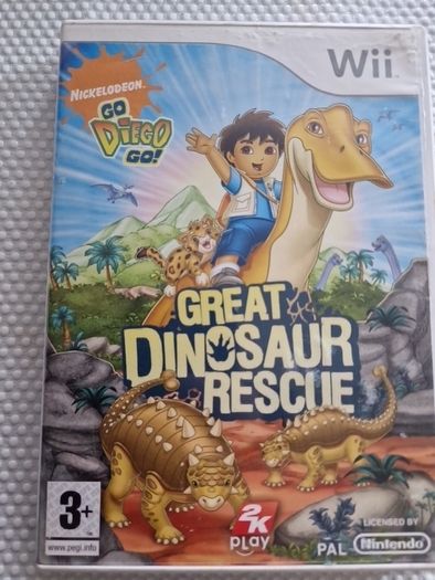 Go Diego Go Great Dinossaur Rescue Nintendo Wii Games Original