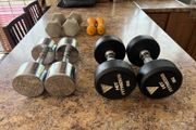Good Dumbbell Gym Collection, Selling Cheap! Chrome Dumbbells Alone Were 100 Euro Before Shipping!!