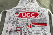 Graphic Print UCC Apron Featuring Illustrated Scenes from University College Cork