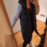 Long Hooded  , Girls Black Long Hooded Gilet  , jacket oversize S, M , sleeveless , vest Image 8