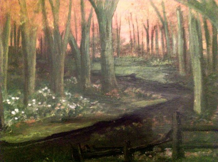 Framed Painting  -  Lovely Autumn Country Scene.