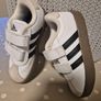 Adidas White & Black Trainers Image 3