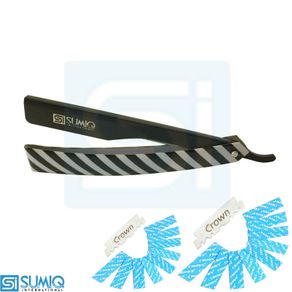 Professional Plastic Handle Straight Barber Razor Wet Razor Cut Throat Shaveing