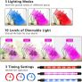 4 Heads Plant Grow Light with Remote Control, 80 LEDs Grow Lamp for Indoor Plants, 10 Dimming Level with Timer Full Spectrum Adjustable Gooseneck. Image 4