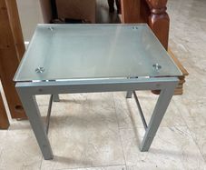 Lovely Glass Topped Side Or Small Coffee Table - Can Deliver
