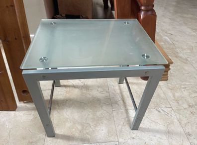 Lovely Glass Topped Side Or Small Coffee Table - Can Deliver