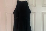 Papaya Black Lace Peplum Top