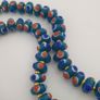 Vintage Tiny Blue Eyes Glass Beads Necklace Image 9