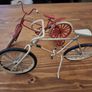 Vintage Decorative Metal Bicycle Ornaments Set of 2 Image 4
