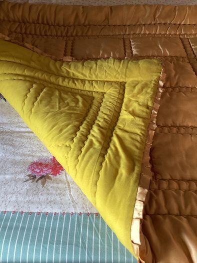 Vintage Slumbalux Satin Padded Quilt