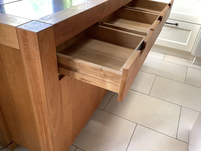 Oak Sideboard with Stone Insert - Richard Stamp