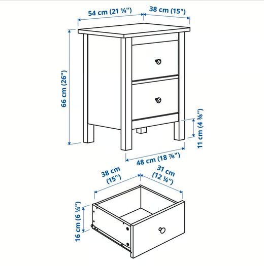 White Bedside Lockers