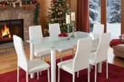 Perfect Christmas Gift! Dining Set with 6 Chairs