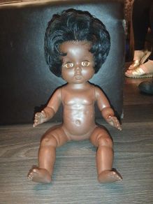 Vintage Black doll marked Chiltern made in England