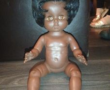 Vintage Black doll marked Chiltern made in England