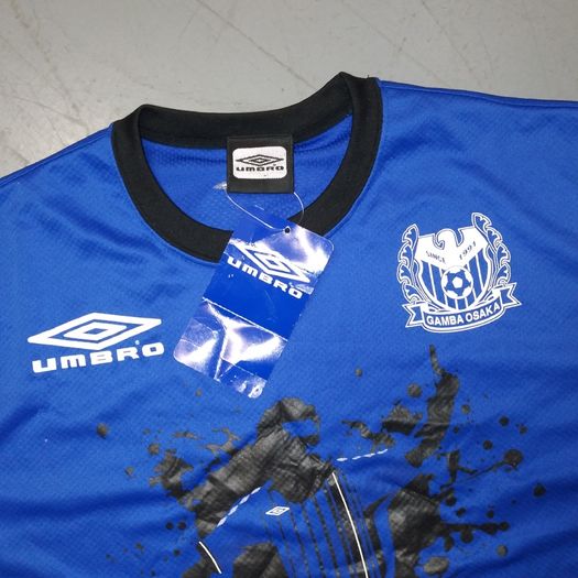 FREE POST NEW Gamba Osaka (L) J League Jersey Shirt Umbro Vintage Retro Soccer Football Japan Coca Cola BNWT Large