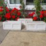 4 antique composite stone windowboxes Image 2