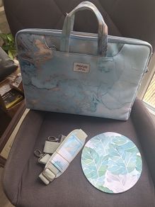 Laptop bag and mouse mat