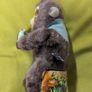 VINTAGE Wind Up Drinking Monkey Toy Image 2