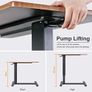 Overbed Bedside Table with Rolling Wheels 80x40x89.5cm C Shape Side Table Adjustable Height Hospital Bed End Table Sofa Large Laptop Side Table for Couch, Living Room, Multiple Uses Image 7