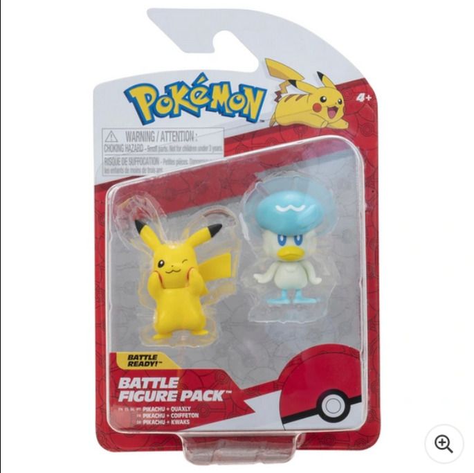 Pokemon 5cm Battle Figure 2-Pack - Quaxly & Pikachu