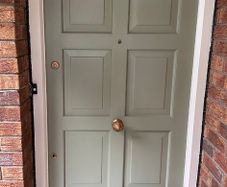 Perfect solid mahogany front door