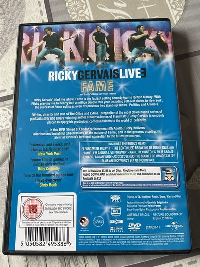 Ricky Gervais Live DVD's