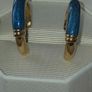 1980's Gold tone Hoop Earrings Image 2