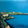 Dalkey Island and Sorrento Terrace, Dublin, 4x4in framed print by artist Helen Mathews Image 2