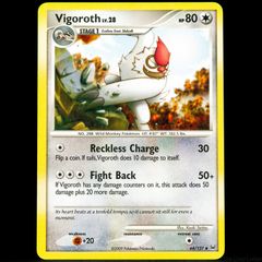 Vigoroth Lv.28 64/127 Uncommon Platinum Base Set Pokemon Card 2009