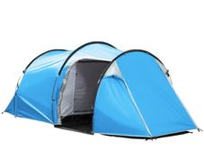 2-3 Man Tunnel Tents w/ Vestibule Camping Tent Porch Air Vents Rainfly Weather-Resistant Shelter Fishing Hiking Festival Shelter Home