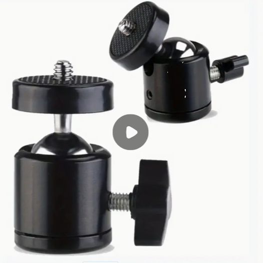 1/4 Ball Head Screw Tripod Mount - 360 Rotating Mount Base Adapter -61211