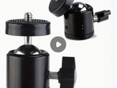 1/4 Ball Head Screw Tripod Mount - 360 Rotating Mount Base Adapter -61211